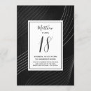 Recherche de dix huit invitations Noir et blanc