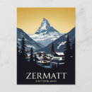 Zoek naar zermatt briefkaarten Berg