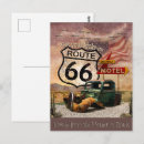 Zoek naar moeder weg briefkaarten Route 66