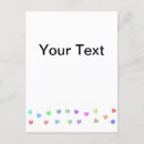 Recherche de coeur coloré cartes postales Pastel