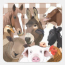 Recherche de vache brune autocollants Animaux de ferme