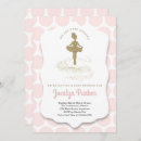 Zoek naar ballet baby shower invitations Goud