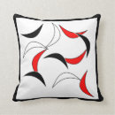 Recherche de rouge noir blanc coussins Design
