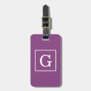 Recherche de purple luggage tags Monogramme