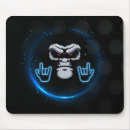 Recherche de visage bleu tapis souris Noir