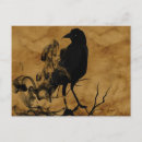 Recherche de oiseau mort cartes postales Noir