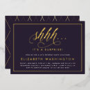 Zoek naar paars goud uitnodigingen Script