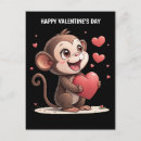 Recherche de singe heureux cartes postales Amour