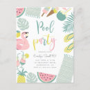 Zoek naar pool party birthday uitnodigingen Tropische bladeren