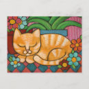 Recherche de chat orange cartes postales Marmelade
