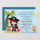 Recherche de pirate fille invitations Fête d'anniversaire de pirates