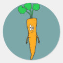Recherche de carotte mignonne autocollants Vert