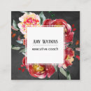 Recherche de floral rouge cartes visite Fleurs rouges