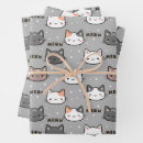 Recherche de chat gris papier cadeau Anniversaire