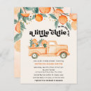 Zoek naar little cutie baby shower invitations Sinaasappels