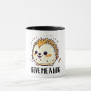 Recherche de hérisson mignon tasses Feuille