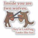 Zoek naar wolven stickers Grappig