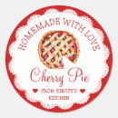 Recherche de cerise vintage autocollants Rouge