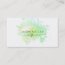Recherche de vert pastel cartes visite Maquilleur