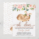 Recherche de deer baby shower fille invitations Floral