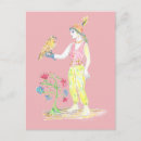 Recherche de dessin de femme cartes postales Fleurs
