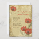 Recherche de poppies mariage invitations Jolie