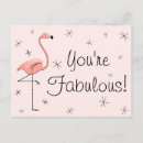 Zoek naar pink flamingo briefkaarten Retro