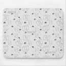 Recherche de mathématiques tapis souris Noir et blanc