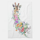 Zoek naar giraffen keuken handdoeken Kleurrijk
