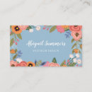 Zoek naar bloemen lijst visitekaartjes Make up kunstenaar