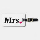 Recherche de juste marié bagages étiquettes Bride