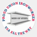 Recherche de syndicats autocollants Ouvrier du fer