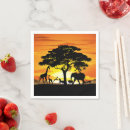 Zoek naar afrikaanse dieren servetten Wild