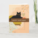 Recherche de chat noir anniversaire cartes Animal de compagnie