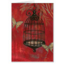 Recherche de oiseau dans une cage cartes postales Chinoiserie