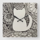 Recherche de black cat horloges Black and white