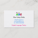 Zoek naar alfabetten visitekaartjes Leren