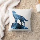 Recherche de fumée bleue coussins Abstrait
