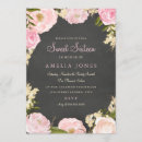 Recherche de bonbon moderne 16 invitations Rose