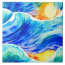 Recherche de dessin vague carreaux Aquarelle
