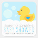 Recherche de canard caoutchouc autocollants Baby shower canard