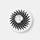 Recherche de horloges magnets Noir