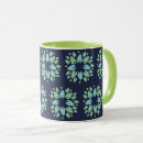 Recherche de modèle foncé de tasses Bleu