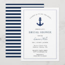 Recherche de ancre blanche invitations Bleu marine et blanc