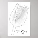 Recherche de croquis floral posters Pour elle