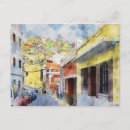 Recherche de las palmas cartes postales Aquarelle