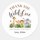 Recherche de jungle zoo party autocollants Wild one