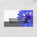 Recherche de bleu de fleur cartes visite Client(e)