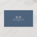 Recherche de la g cartes visite Monogramme