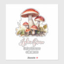 Recherche de champignons autocollants Baby shower garçon